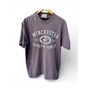 Winchester Brown T-Shirts Repeating Arms Co Graphic T-Shirt Large